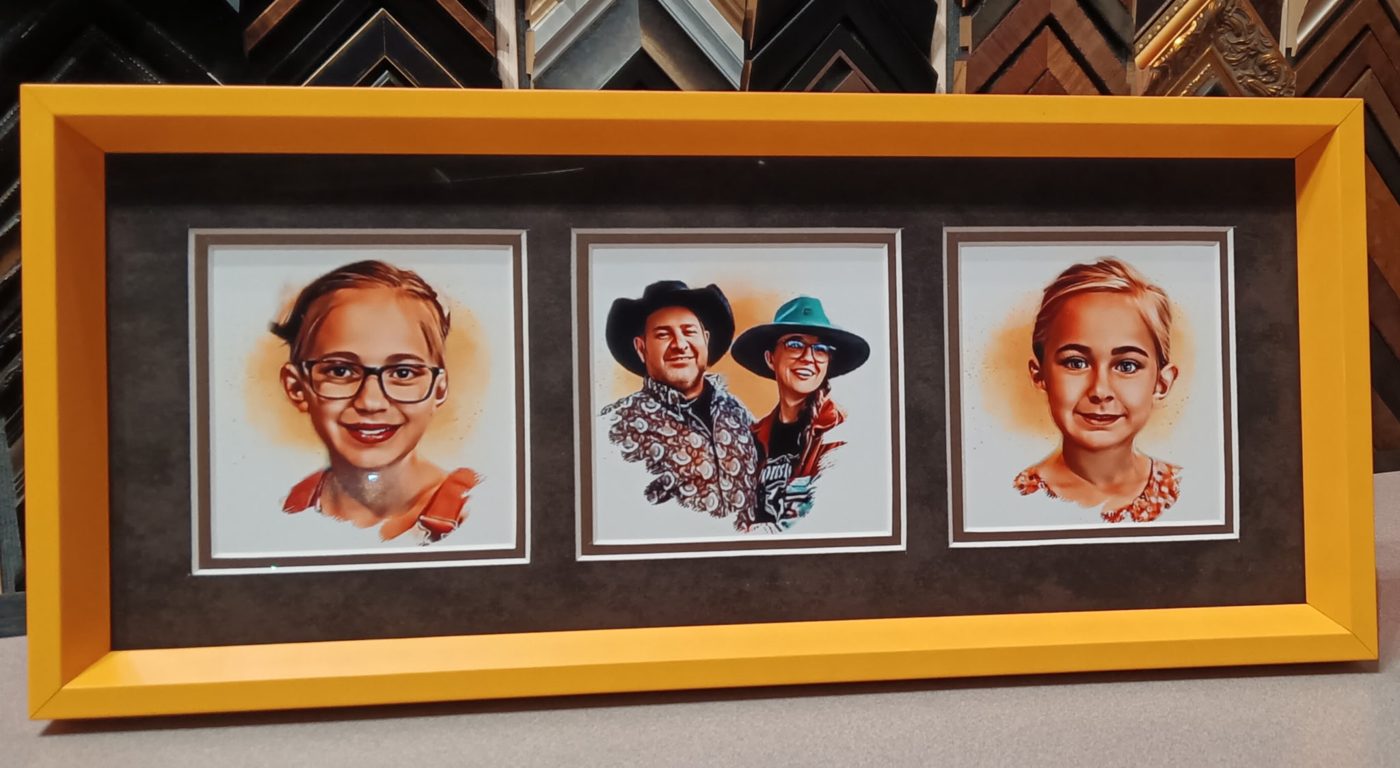 Custom framing work by Uncommon — Lubbock, TX
