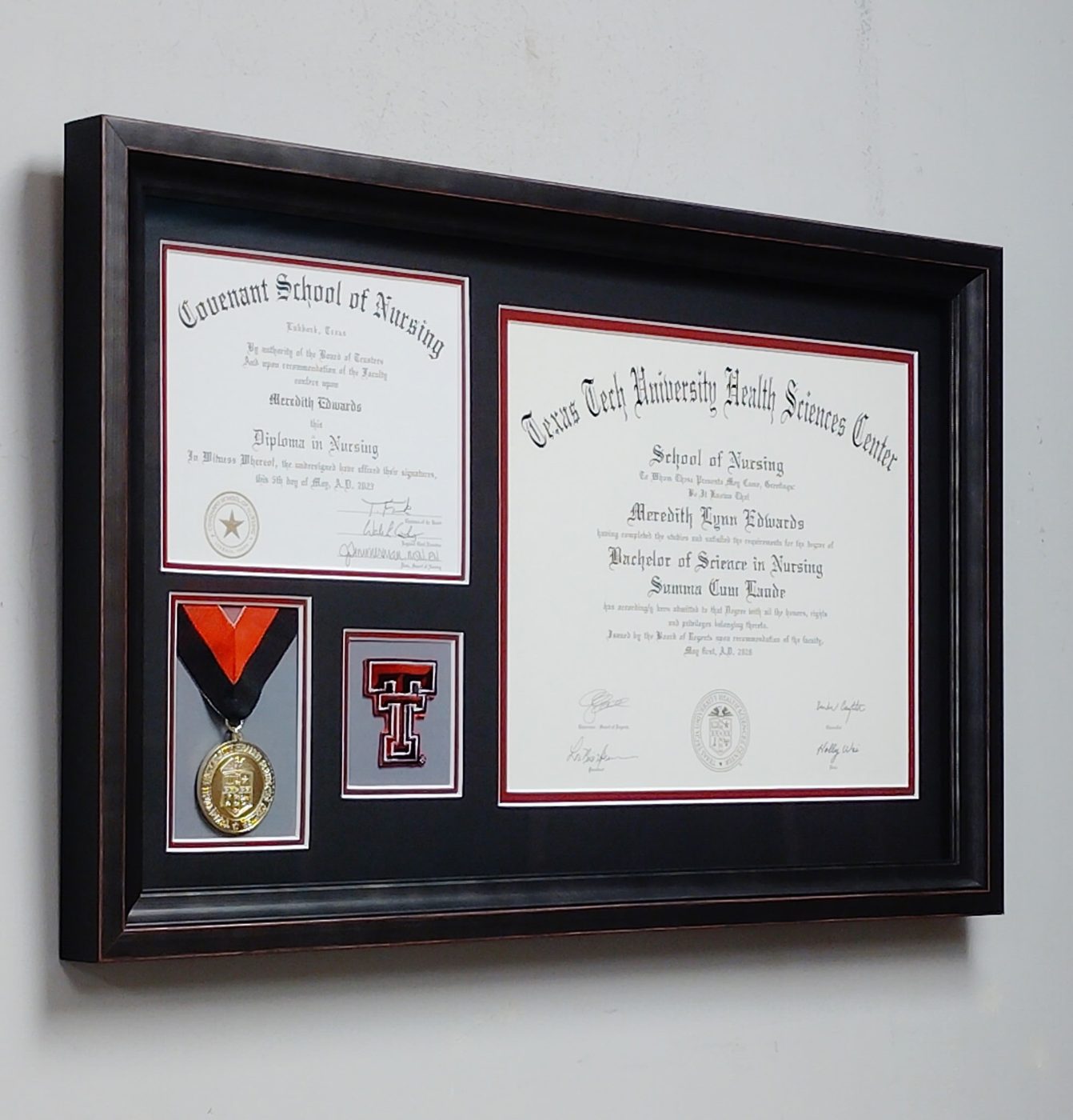 Custom framing work by Uncommon — Lubbock, TX